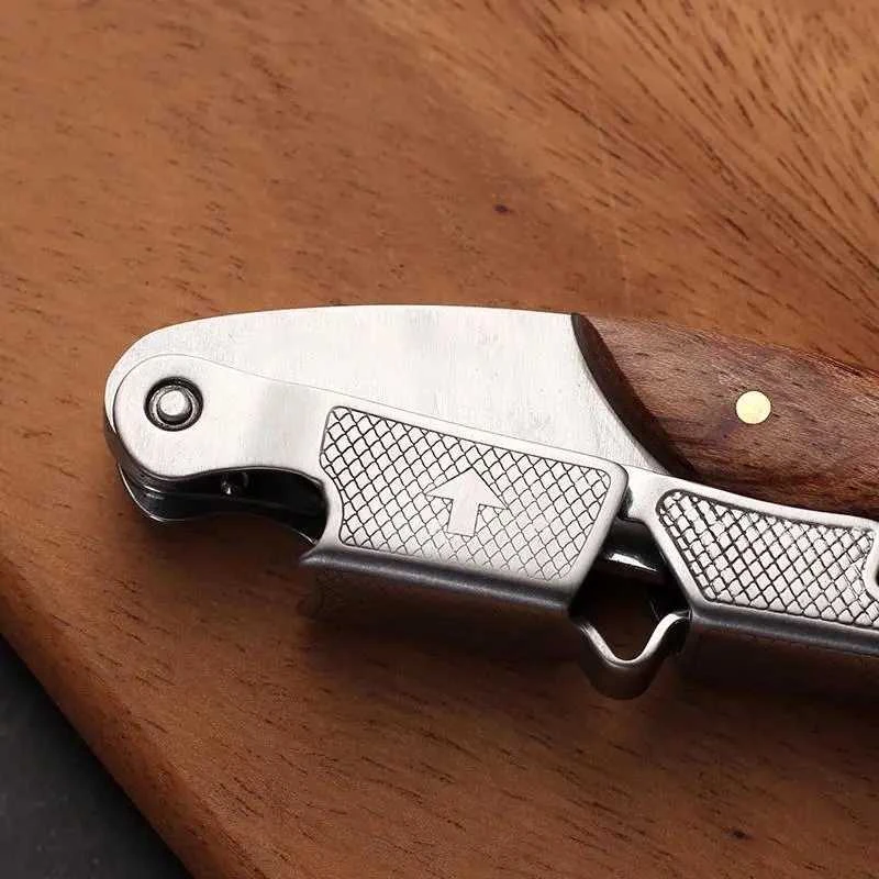 Nerūdijančio plieno vyno atidarytuvas , kamščiatraukis , alaus butelių atidarytuvas , Rose Wood