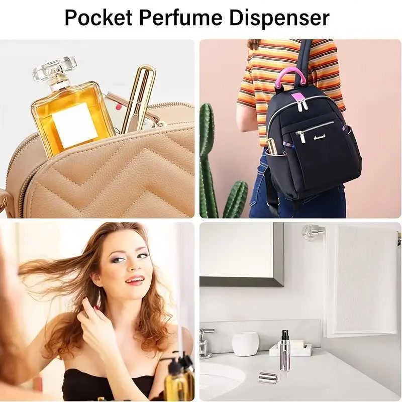 Pildomi kelioniniai kvepalų buteliukai 5 ml 4 vnt.