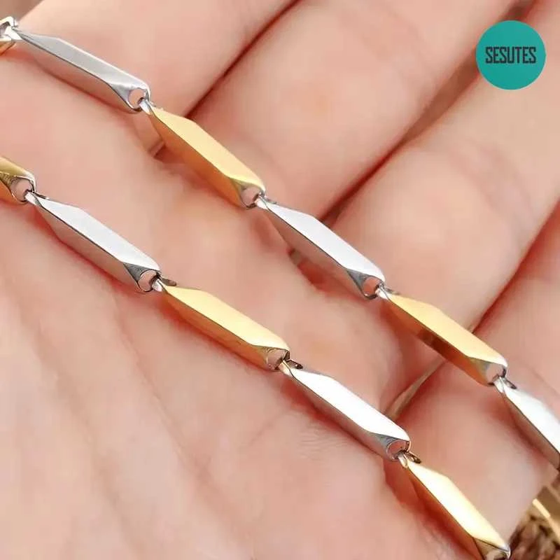 Titano plieno grandinėlė, 3 mm pločio, 55 ​​cm ilgio