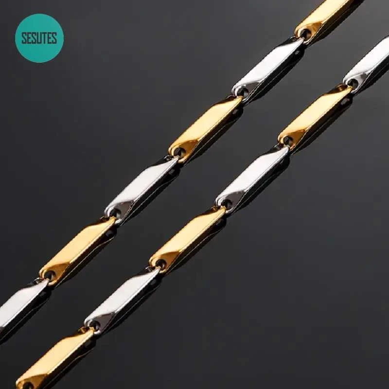 Titano plieno grandinėlė, 3 mm pločio, 55 ​​cm ilgio