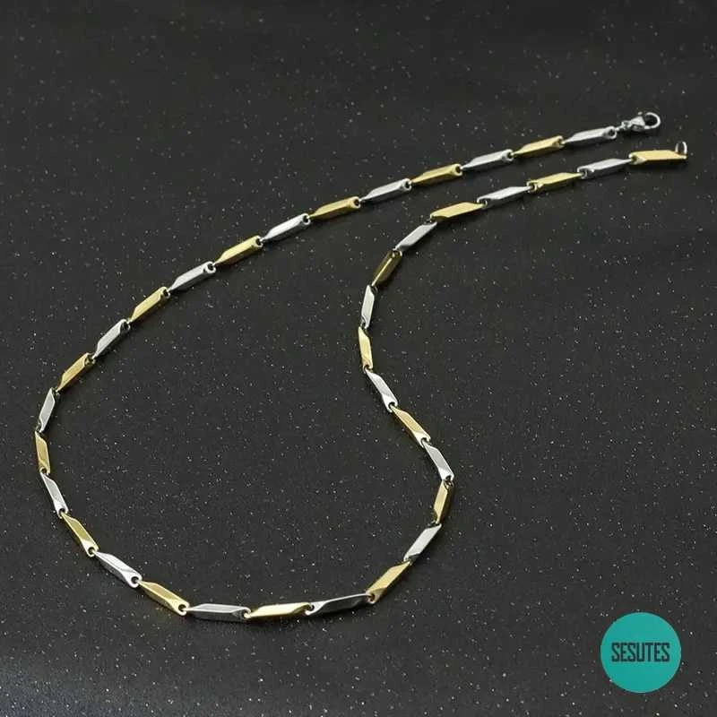 Titano plieno grandinėlė, 3 mm pločio, 55 ​​cm ilgio