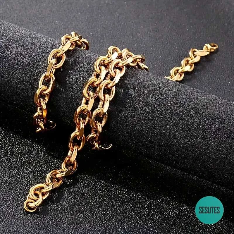 Titano plieno grandinėlė, 5 mm pločio, 50 ​​cm ilgio