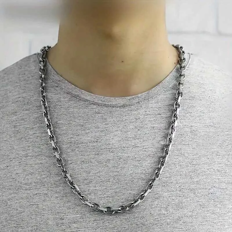 Titano plieno grandinėlė, 8 mm pločio, 61 ​​cm ilgio