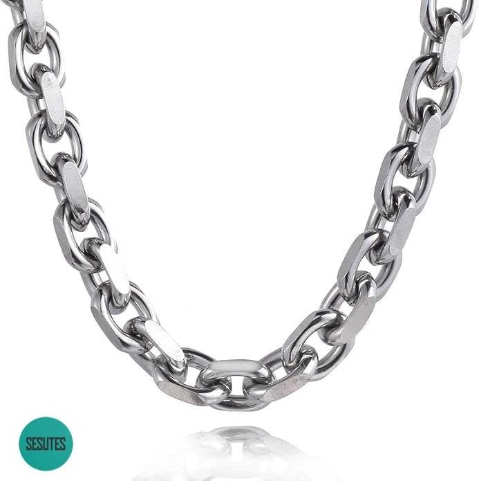 Titano plieno grandinėlė , 8 mm pločio, 60 ​​cm ilgio