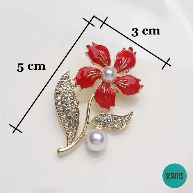 Unikalaus dizaino sagė , Flower and pearl