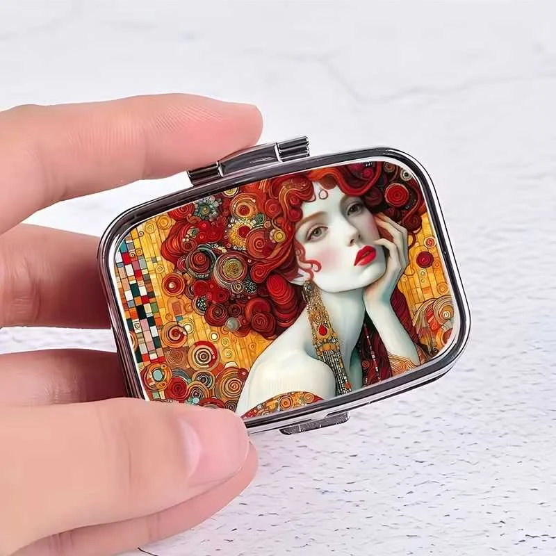 Vaistų dėžutė dviem skyreliais Girl 1 vnt.