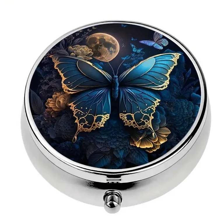 Vaistų dėžutė su trimis skyreliais , Butterfly 1 vnt.