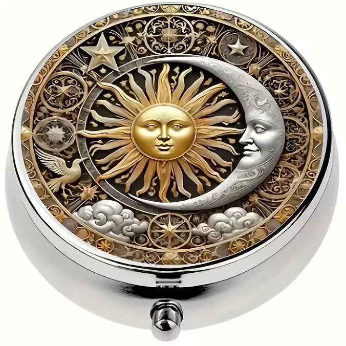 Vaistų dėžutė su trimis skyreliais , Mandala1 vnt.