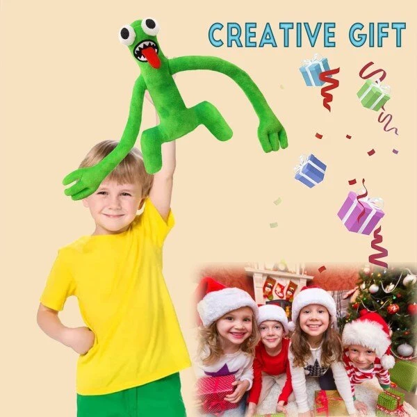 1vnt 30 cm pliušiniai, iš Rainbow Friends pliušiniai žaislai gerbėjams ir draugams Gražūs pliušiniai gyvūnai pliušinės lėlės (žalia)-A-WELLNGS