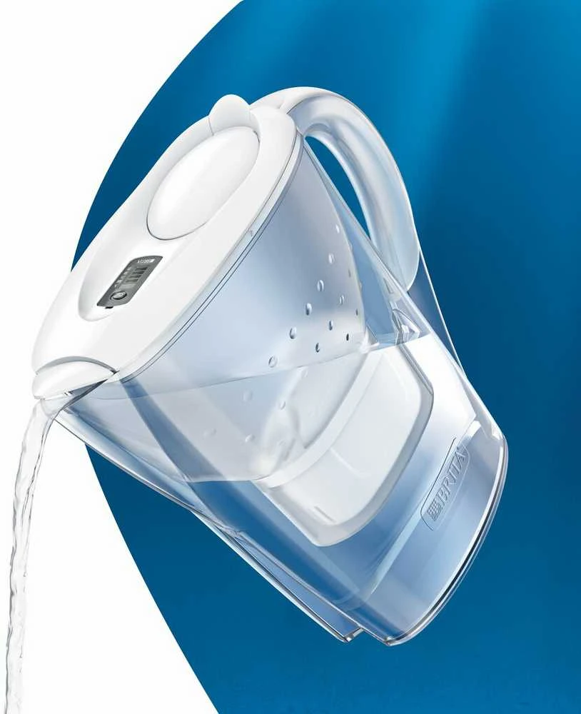 Vandens filtravimo ąsotis BRITA Marella 2.4L, baltas su vandens filtru MAXTRA+ 1 vnt.