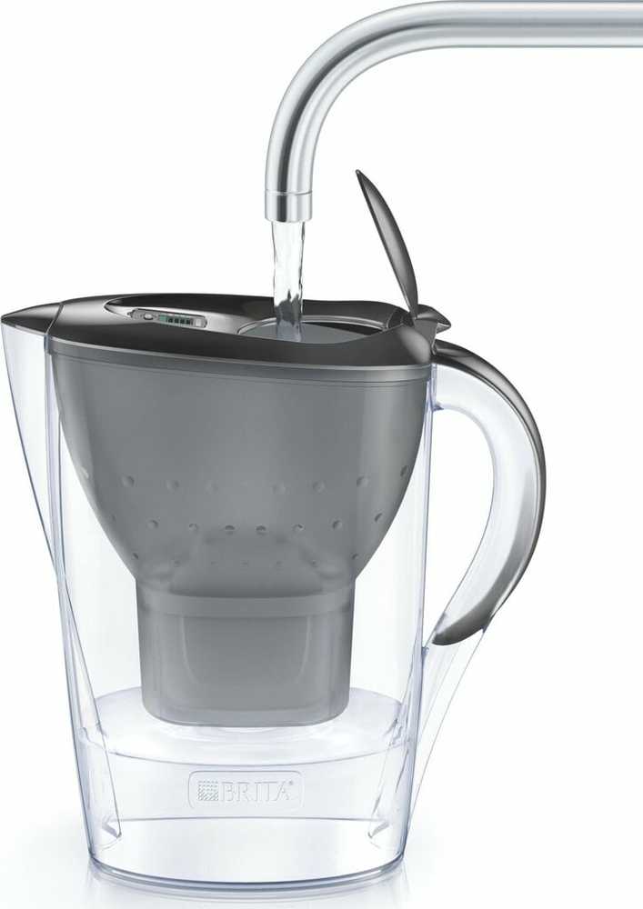 BRITA vandens filtravimo ąsotis „Marella“ grafito spalvos + 3 kasetės