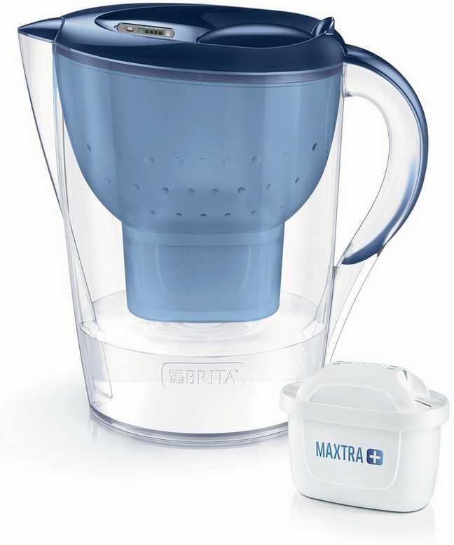Vandens filtravimo ąsotis BRITA Marella XL 3.5L, melsvas su vandens filtru MAXTRA+ 1 vnt.