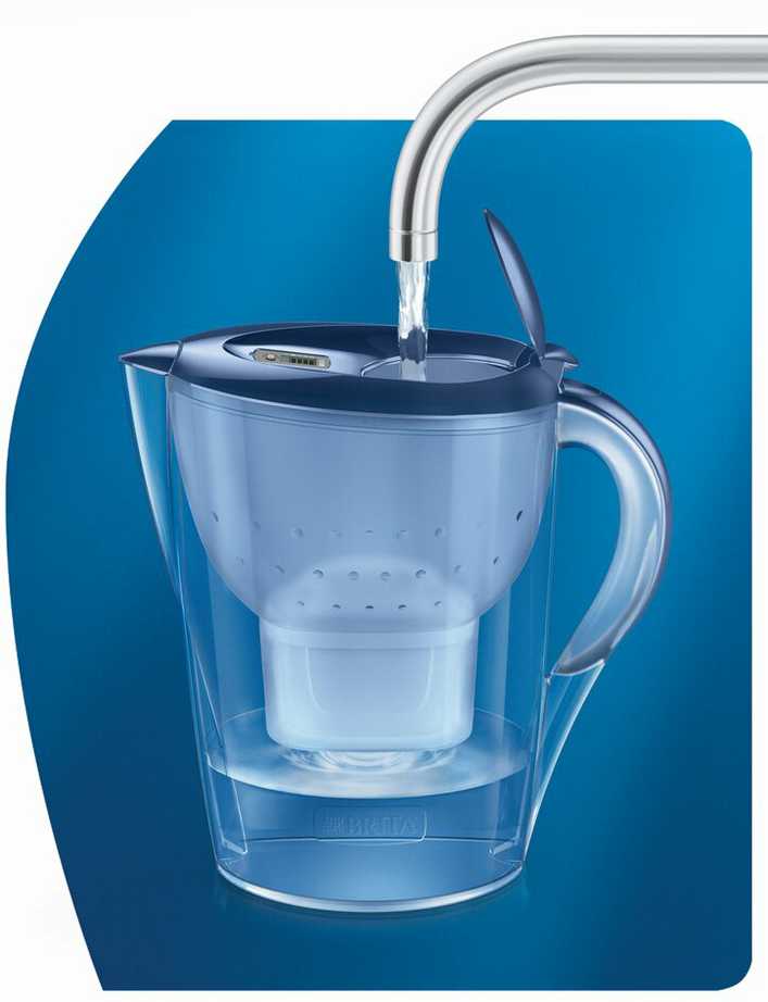 Vandens filtravimo ąsotis BRITA Marella XL 3.5L, melsvas su vandens filtru MAXTRA+ 1 vnt.