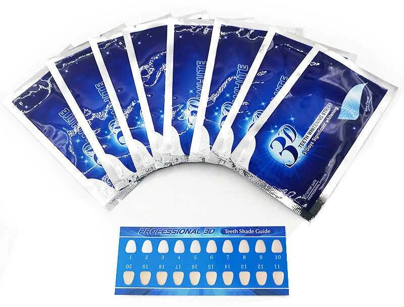 Dantų balinimo juostelės 3D Whitening 28vnt/14 porų