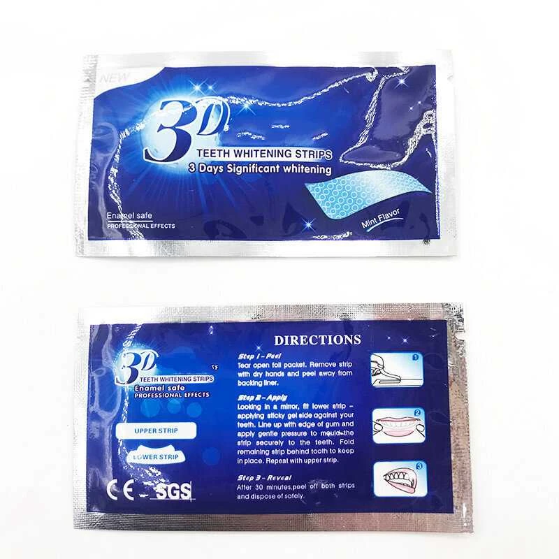 Dantų balinimo juostelės 3D Whitening 28vnt/14 porų