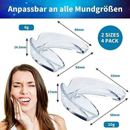 Dantų kapos apsaugančios nuo bruksizmo, 4 vnt.