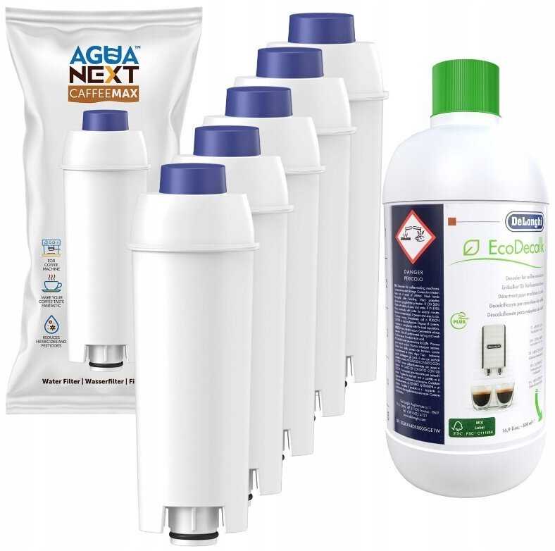 Aguanext Delonghi, 5 vnt + Ecodecalk 500 ml