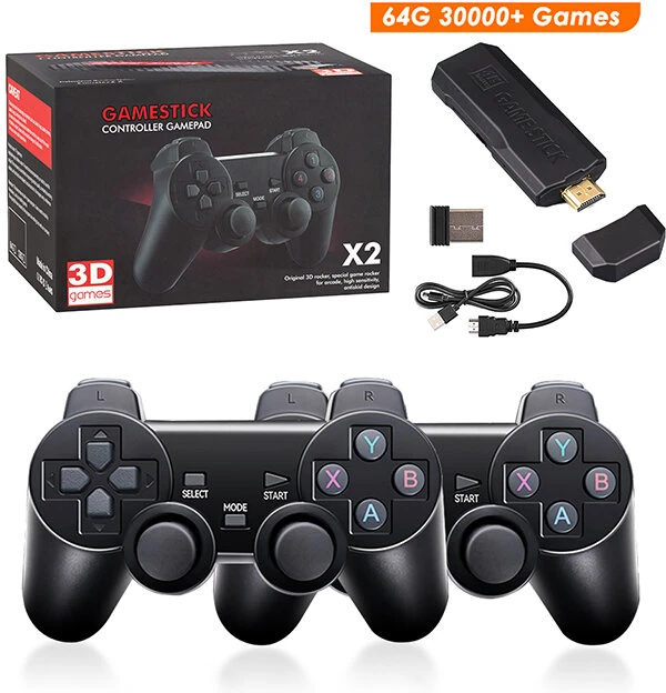 Gamestick GD10 S vaizdo žaidimų konsolė Integruota 40000 retro rankinio žaidimų grotuvo konsolė Belaidis valdiklis TV žaidimo lazda 4KHD, skirta PSP/GBA