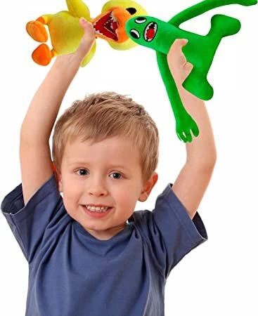 Happyjoe Minkštas pliušinis žaislas Rainbow friends, žaliasis ilgarankis, 30cm