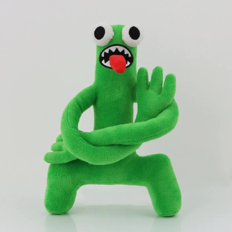 Happyjoe Minkštas pliušinis žaislas Rainbow friends, žaliasis ilgarankis, 30cm