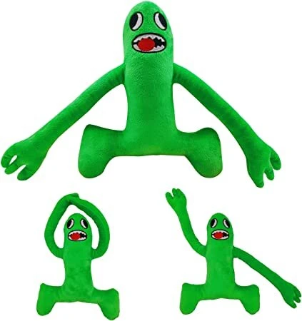 Happyjoe Minkštas pliušinis žaislas Rainbow friends, žaliasis ilgarankis, 30cm