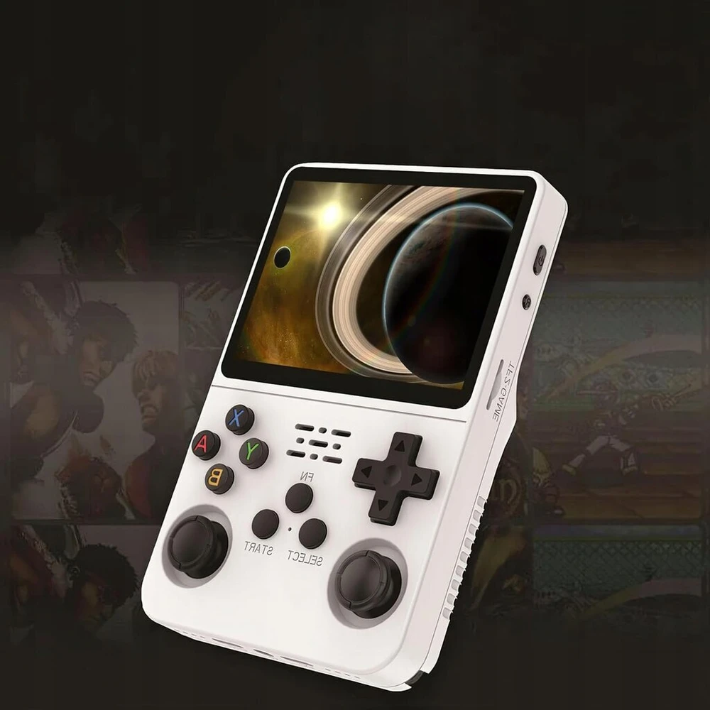 HappyJoe R36S, 128GB, balta, 20000+ Games, 3.5" IPS Screen, Linux