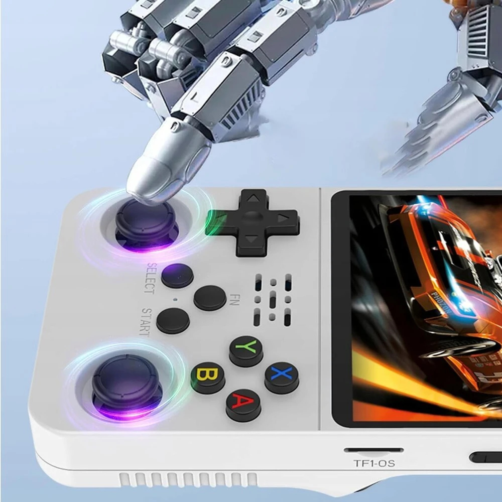 HappyJoe R36S, 128GB, balta, 20000+ Games, 3.5" IPS Screen, Linux