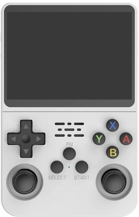 HappyJoe R36S, 64GB, balta, 10000+ Games, 3.5" IPS Screen, Linux