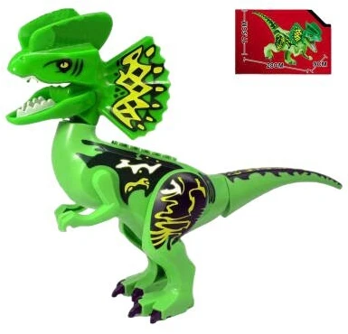 Konstruktorius Dinozauro Dilophosaurus figūrėlė Dino Park Jurrasic, 7 d.