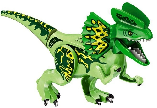 Konstruktorius Dinozauro Dilophosaurus figūrėlė Dino Park Jurrasic, 7 d.