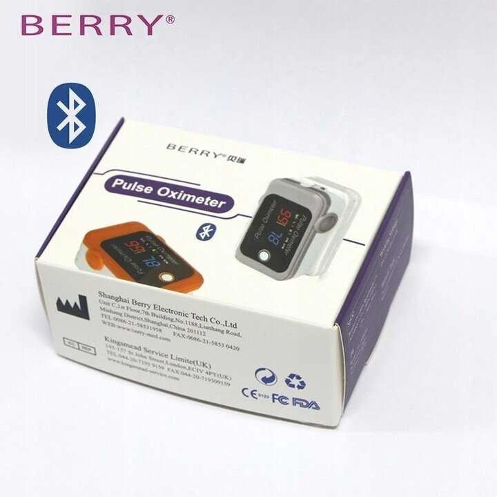 Kraujospūdžio matuoklis Pulsoksimetras Berry BM1000C, pilkas