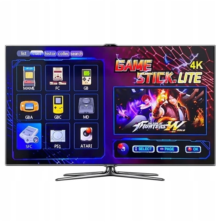 Pegasus Retro konsole su Hdmi televizoriumi, belaidėmis dviem pulteliais ir 128 GB atmintimi