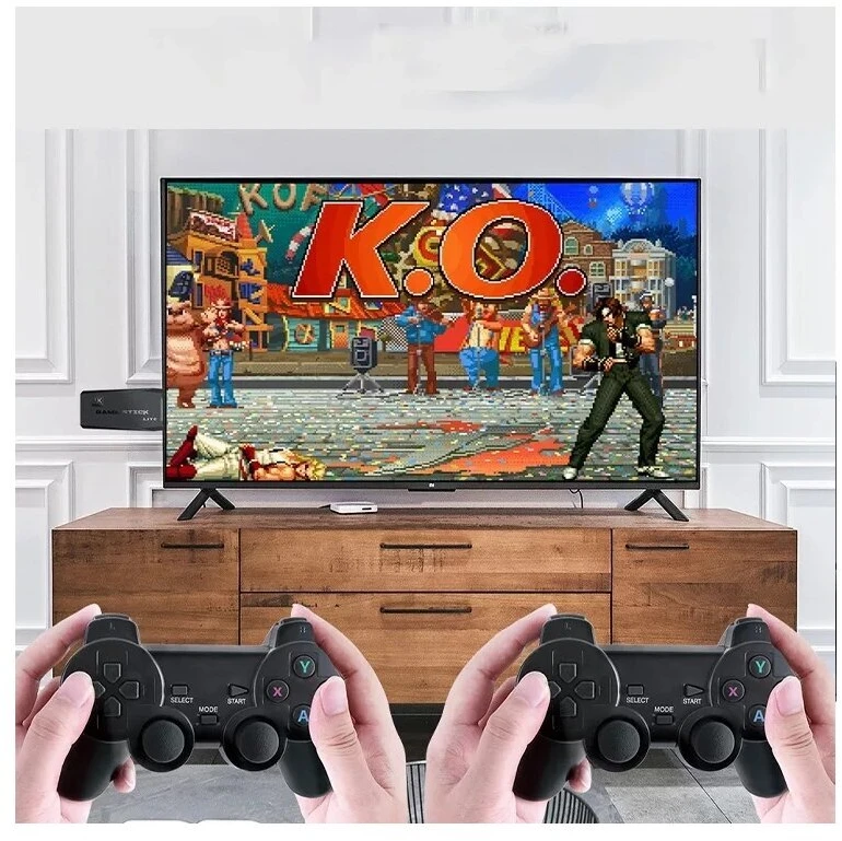 Pegasus Retro konsole su Hdmi televizoriumi, belaidėmis dviem pulteliais ir 128 GB atmintimi