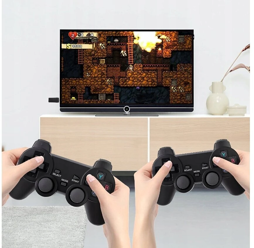 Pegasus Retro konsole su Hdmi televizoriumi, belaidėmis dviem pulteliais ir 128 GB atmintimi