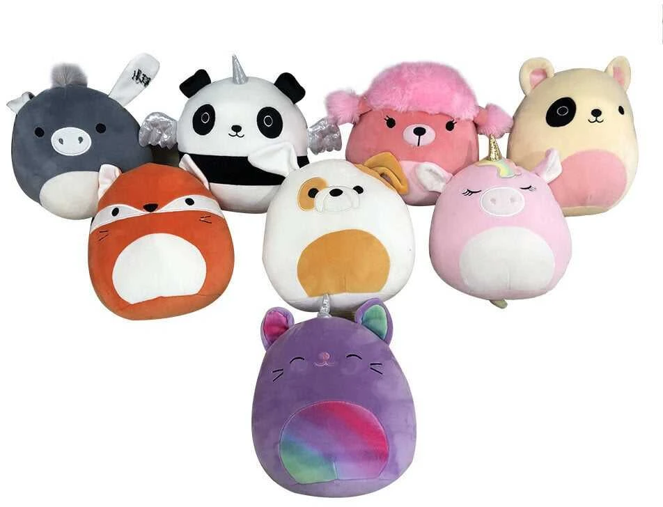 Pliušinis žaislas HappyJoe Squishmallows, violetinis vienaragis, 20cm