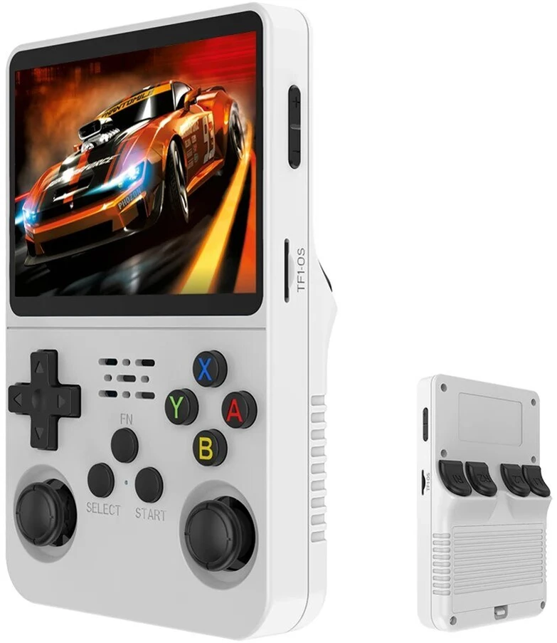 R36S Retro delninė vaizdo žaidimų konsolė atviro kodo Linux 3,5 colio IPS ekrano mini žaidimų konsolė 3D dviguba sistema vaikams ir suaugusiems