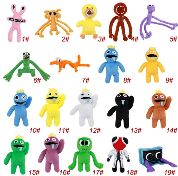 Rainbow Friends įdaryti gyvūnai Žaislai Mėlyna Monster Minkštas pliušas