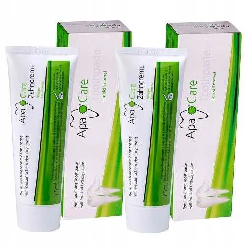 Remineralizuojanti dantų pasta ApaCare, 2x75ml