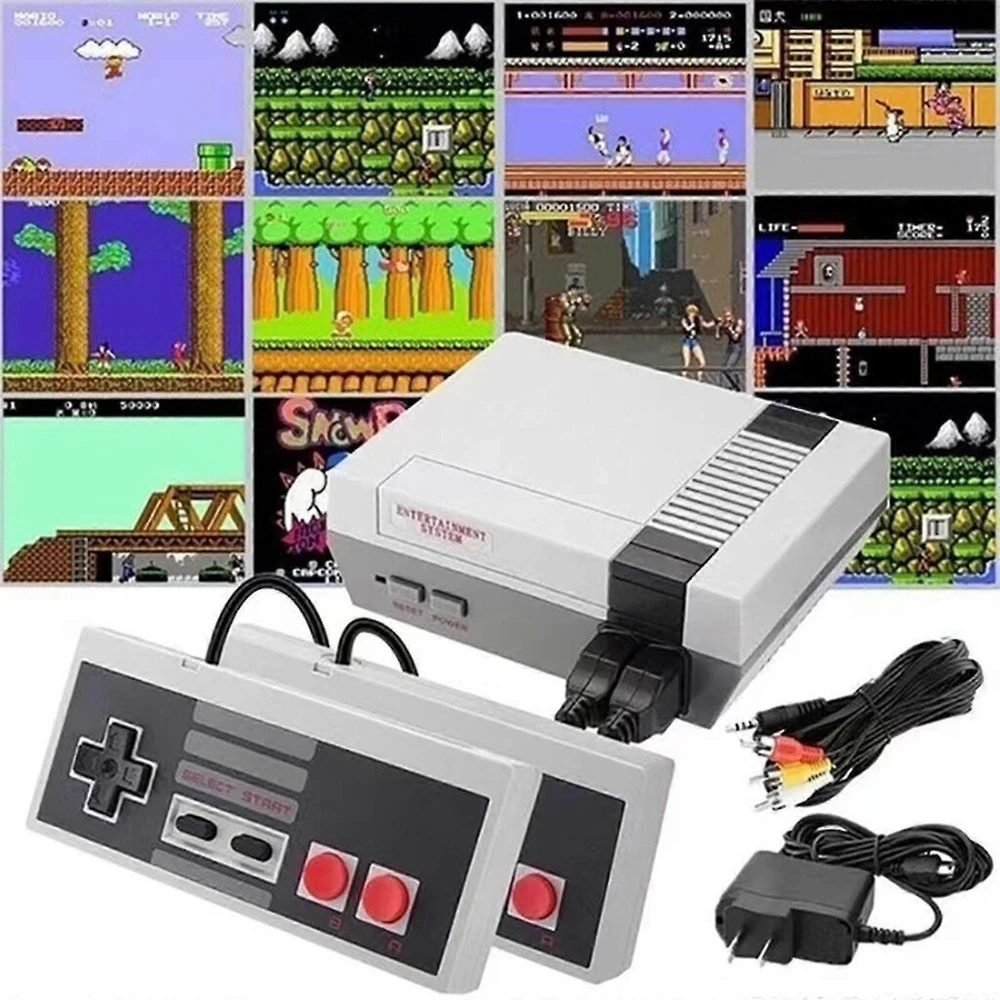 Retro žaidimų konsolė su 620 vaizdo žaidimų, Av ir Hdmi HD išvestis, „Plug and Play“, klasikinio leidimo mini pramogų sistema suaugusiems ir vaikams