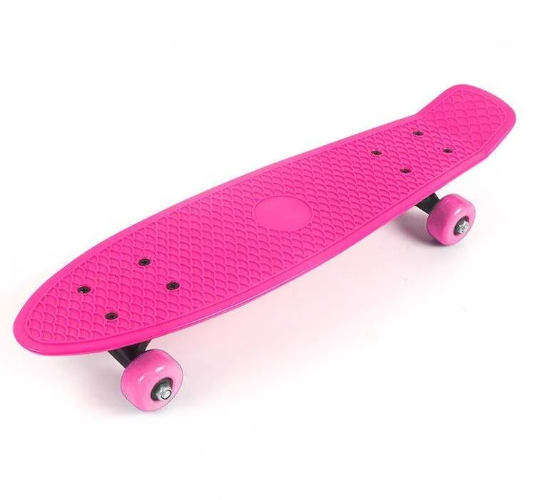 Vaikiška riedlentė Fishboard 42x13cm, rožinė