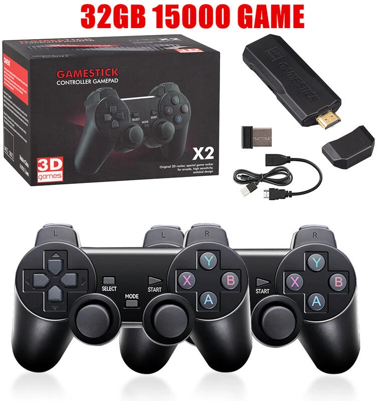 Vaizdo žaidimų lazdelė 4K GD10 konsolė 2.4G dvigubas belaidis valdiklis 40000 žaidimų 128GB retro žaidimai, skirti TV berniukui dų dovana