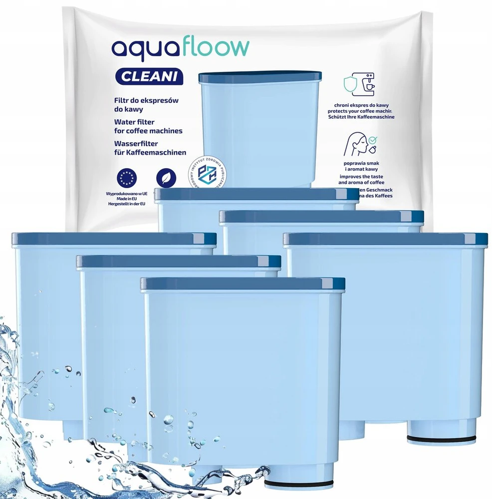 Vandens filtras Aquafloow, skirtas Philips/Saeco kavos aparatui, 6 vnt.