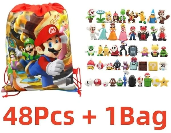 Veiksmo figūrėlės Kawaii Bowser Anime, 48 vnt.