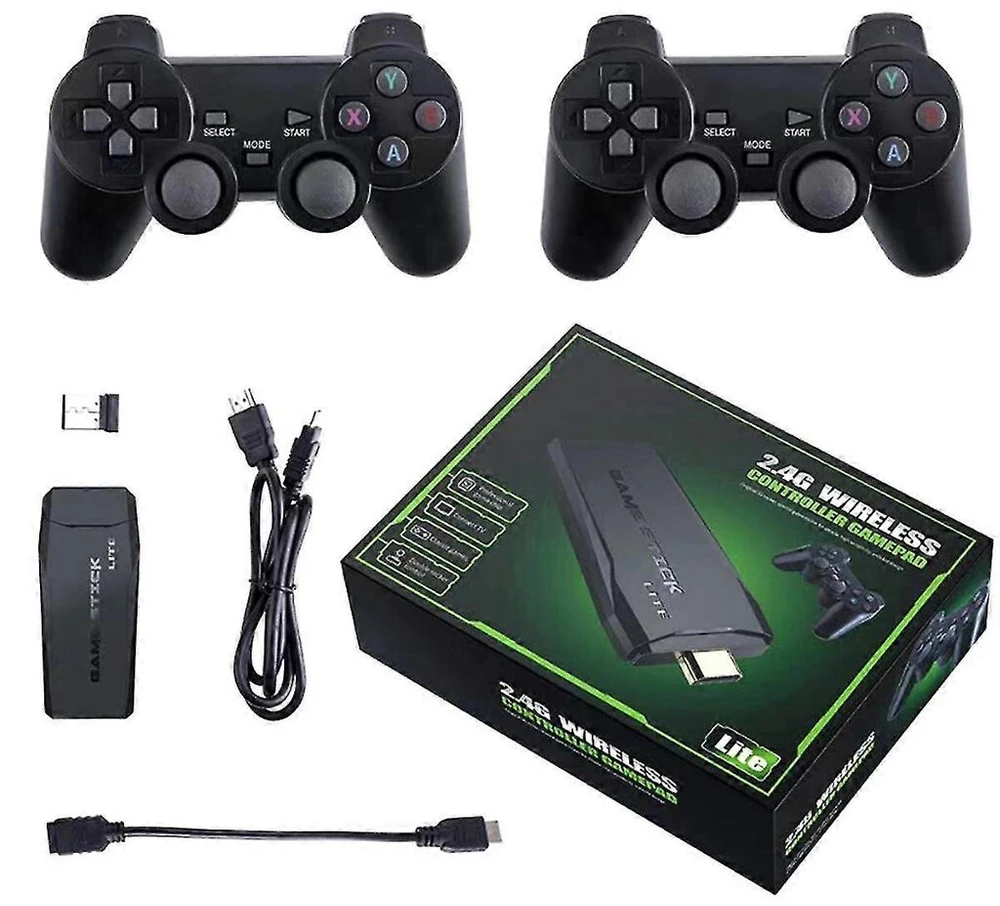 20000+ žaidimų 4K belaidė retro žaidimų konsolė, „Plug and Play“ vaizdo žaidimų lazdelė su 2,4G belaidžiu laidu