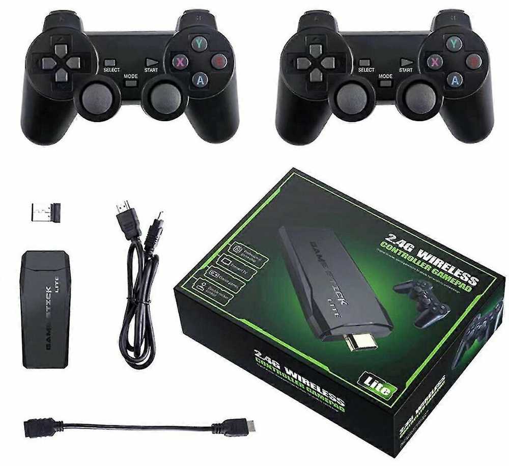 20000+ žaidimų 4K belaidė retro žaidimų konsolė, „Plug and Play“ vaizdo žaidimų lazdelė su 2,4G belaidžiu laidu