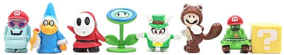 48vnt./ rinkinys Super Mario Family Luigi Yoshi Bowser Wario Peach Toad Daisy Figūros modelio žaislai