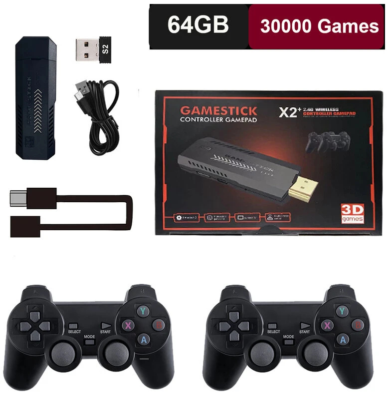58000 žaidimų 256G GD10 Pro GD20 vaizdo žaidimų konsolė 2.4G dvigubas belaidis valdiklis Game Stick 4K 30000 žaidimai 64GB 128GB retro žaidimai