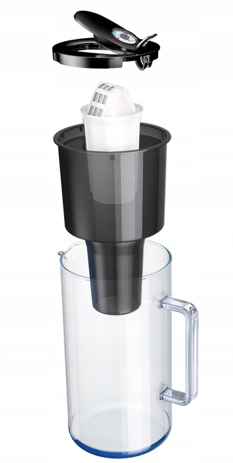 Aquaphor Nord A5 Mg Juodas Glass filter jug, juodas