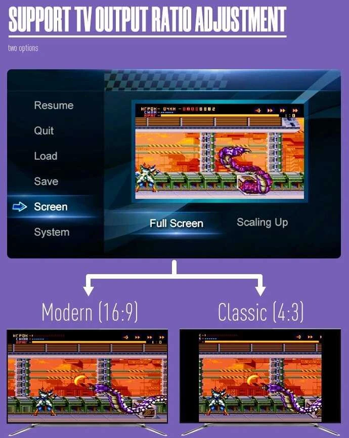 Belaidė klasikinių TV žaidimų konsolė HappyJoe SFC 1900+ Games + Download