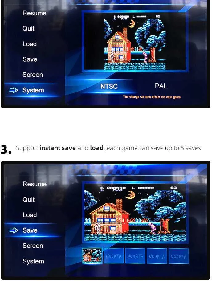 Belaidė klasikinių TV žaidimų konsolė HappyJoe Y2HD Plus 1800 Games + Download